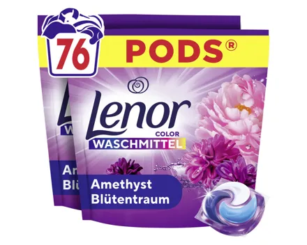 Lenor Pods Amethyst Blütentraum, 2x38 Waschgänge