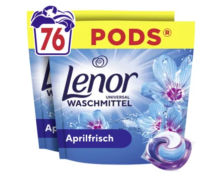 Lenor Pods Aprilfrisch, 2x38 Waschgänge