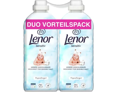 Lenor Sensitiv 2 x 71 Waschgänge, Duo