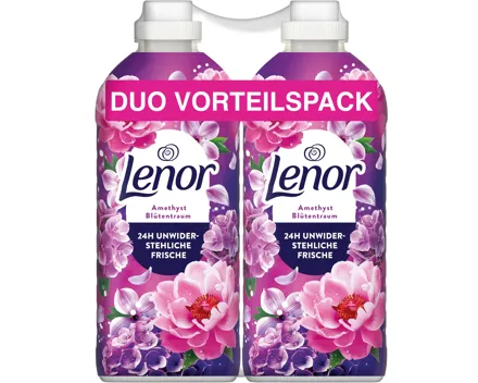 Lenor Weichspüler Amethyst Blütentraum, 2 x 71 Waschgänge