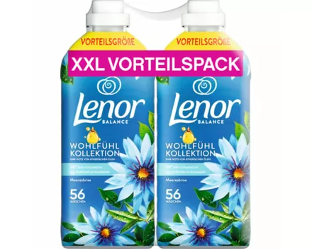 Lenor Weichspüler Meeresbrise 2 x 56 Waschgänge