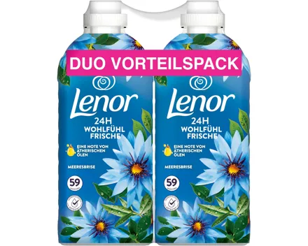 Lenor Weichspüler Meeresbrise 2 x 59 Waschgänge