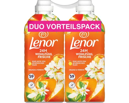Lenor Weichspüler Orange & Verbene 2 x 59 Waschgänge