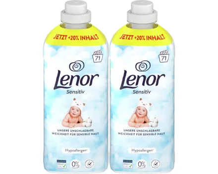 Lenor Weichspüler Sensitiv 71 Waschgänge 2x 1.49ml