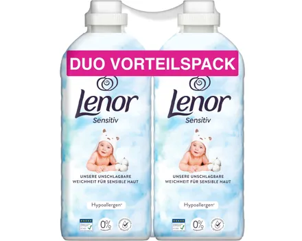 Lenor Weichspüler Sensitive, 2 x 71 Waschgänge