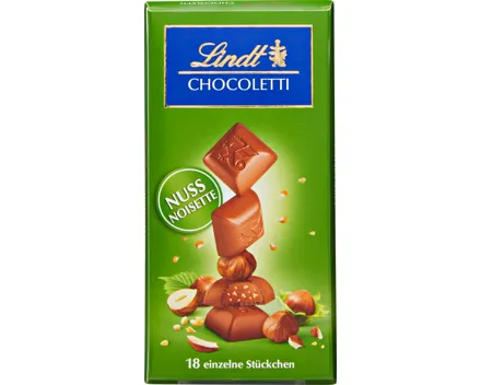 Lindt Chocoletti Milch-Nuss 100