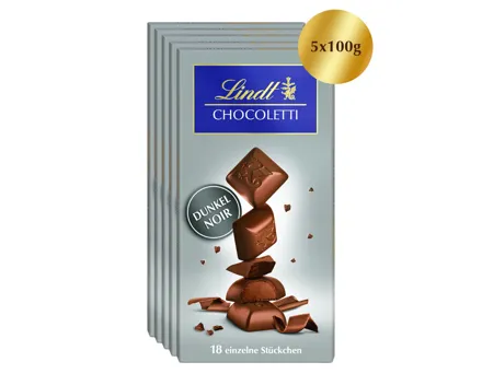 Lindt Chocoletti Noir 5x100g