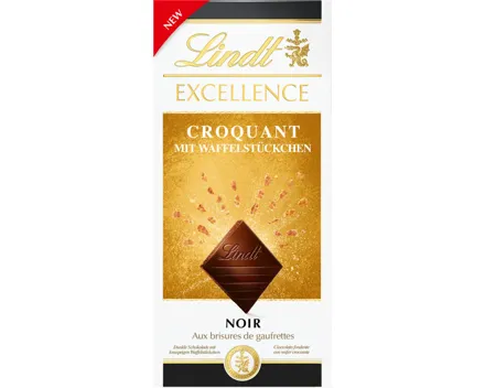 Lindt Excellence Dunkel Gaufrette Tafelschokolade