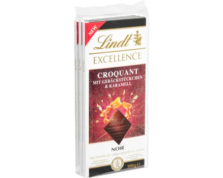 Lindt Excellence Tafelschokolade Croquant Caramel