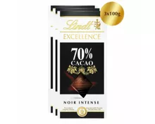 Lindt Excellence Tafelschokolade dunkel mit 70% Cacao 3x100g