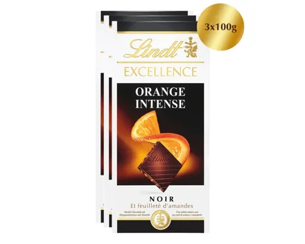 Lindt Excellence Tafelschokolade Orange Intense 3x100g