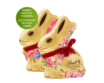 Lindt Goldhase Milch Flower Edition