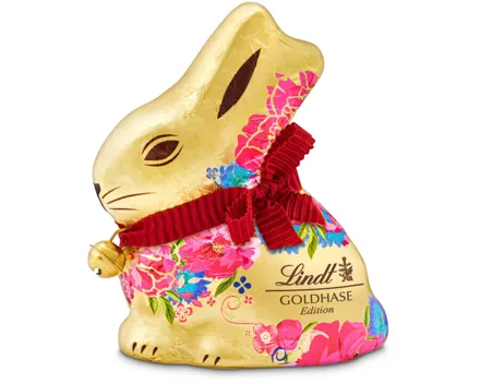 Lindt Goldhase Milch Flower Edition