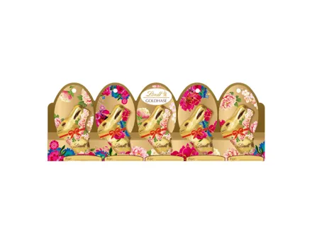 Lindt Goldhase Mini Milch Flower Edition 5x10g