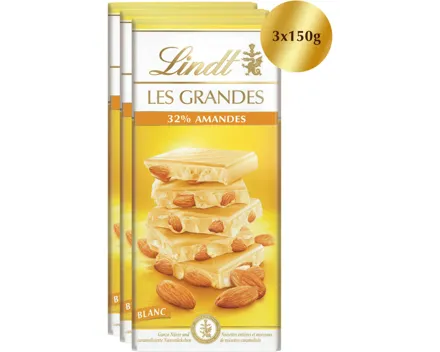 Lindt Grandes Amandes Blanc Fondant 3x150g