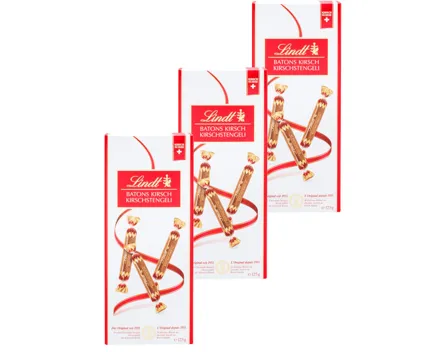 Lindt Kirschstengeli 3x125g