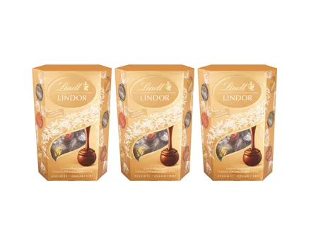 Lindt Lindor Assortiert 3x 200g