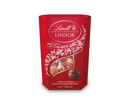 Lindt Lindor Kugel Milch / assortiert / Himbeere & Rahm