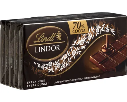 Lindt Lindor Tafelschokolade Extra Dunkel