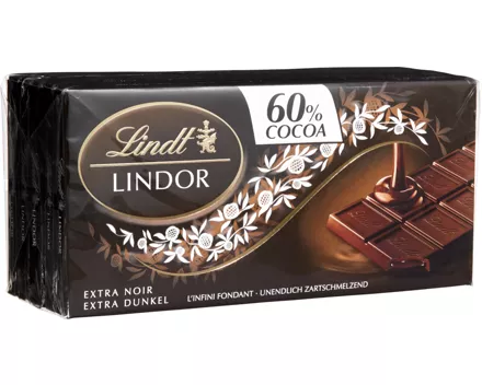 Lindt Lindor Tafelschokolade Extra Dunkel