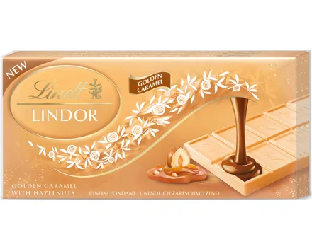 Lindt Lindor Tafelschokolade Golden Caramel