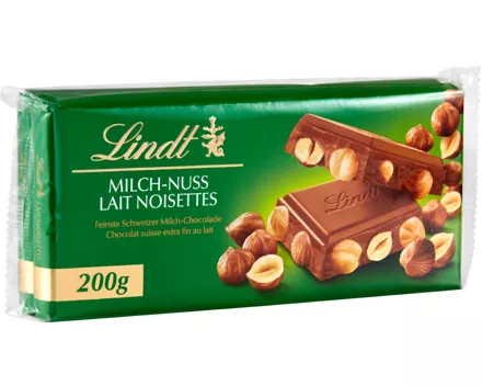 Lindt Tafelschokolade Milch-Nuss