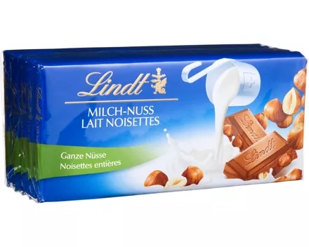 Lindt Tafelschokolade Milch-Nuss