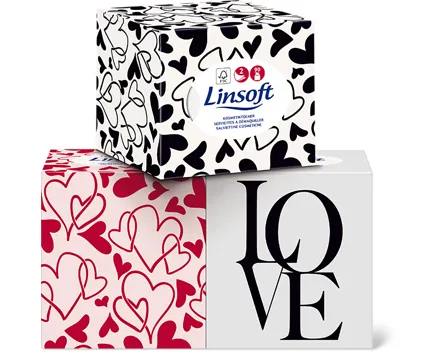 Linsoft-Taschen- sowie -Kosmetiktücher, FSC®, 3er-Pack