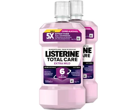 Listerine Mundspülung Total Care Extra Mild 2 x 500 ml