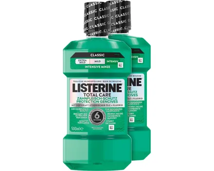 Listerine Mundspülung Total Care Zahnfleisch-Schutz 2 x 500 ml