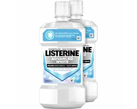 Listerine ZSP Advanced White 2x500ml