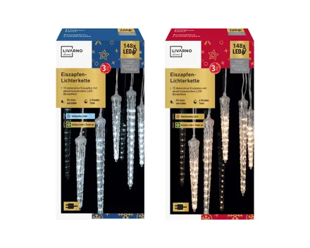 Livarno home Eiszapfen-Lichterkette