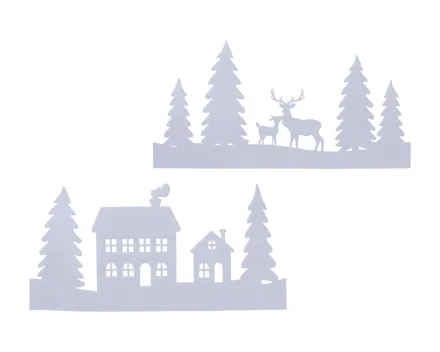 Livarno home Fensterbild mit LED-Lichterkette