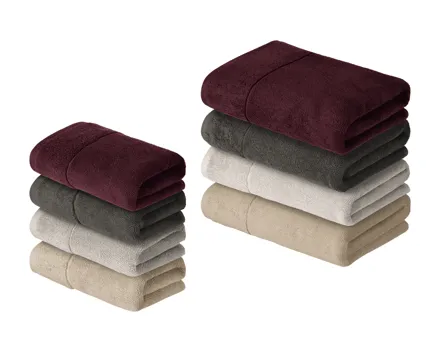 Livarno home Frottier-Duschtuch/Handtücher, 2er-Set