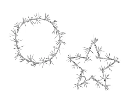 Livarno home LED-Dekokranz/-stern