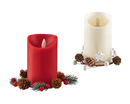 Livarno home LED-Echtwachskerze