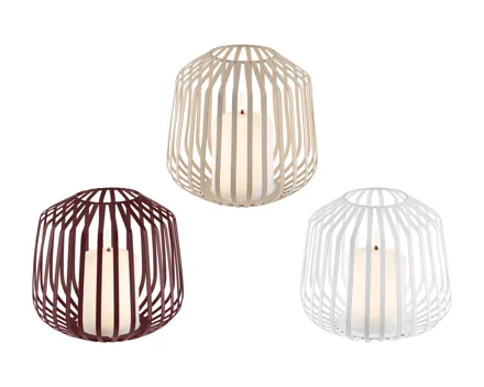 Livarno home LED-Kerze im Metallkorb