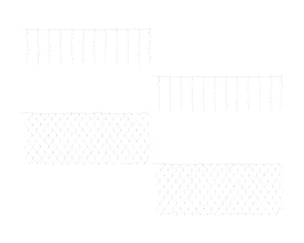 Livarno home LED-Lichtervorhang/-netz