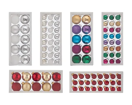 Livarno home Weihnachtsbaumkugel-Set, 10er/24er