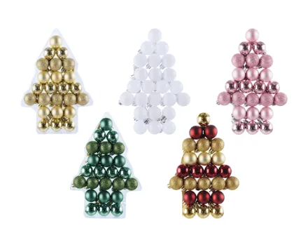 Livarno home Weihnachtsbaumkugel-Set, 24er