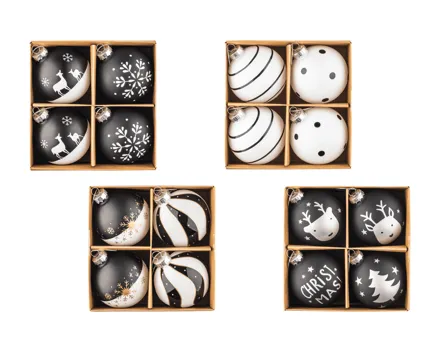 Livarno home Weihnachtsbaumkugeln, 4er-Set