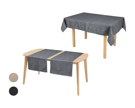 Livarno Premium-Jacquardtischdecke/-tischläufer-Set, 2-tlg.
