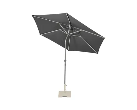 LIVARNO Sonnenschirm mit Solar-LED-Beleuchtung