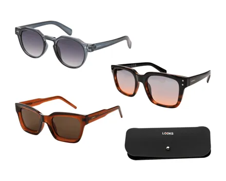 LOOKS BY WOLFGANG JOOP Sonnenbrille mit Etui