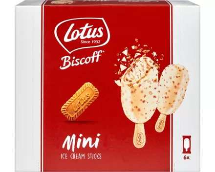 Lotus Biscoff Ice Cream Sticks Mini White