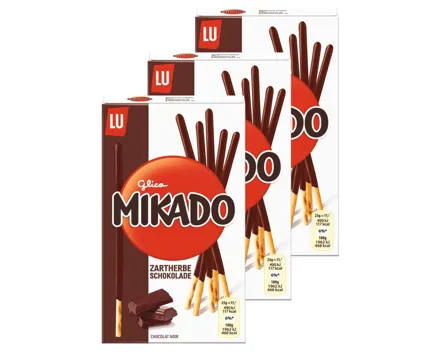 Lu Mikado dunkle Schokolade 3x 75g