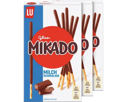 LU Mikado Milchschokolade 3 x 75 g