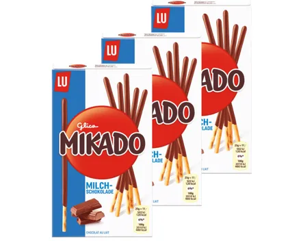 Lu Mikado mit Milchschokolade 3x 75g