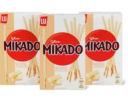 Lu Mikado weisse Schokolade, 3er-Pack
