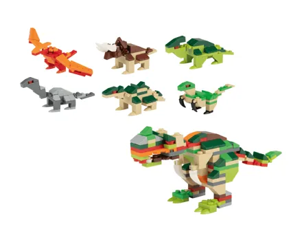 LUPILU Clippysaurier im Ei, 250-tlg.